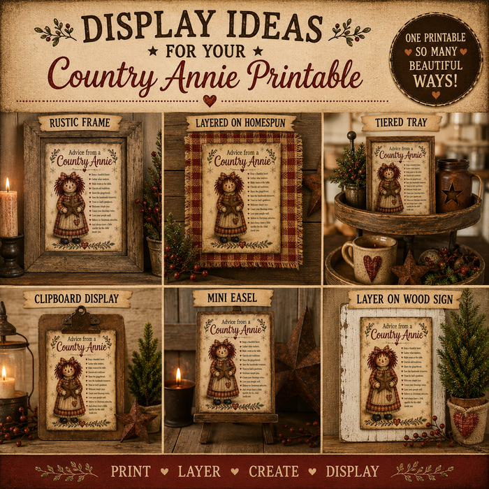 Advice from a Country Annie - Printable Bundle