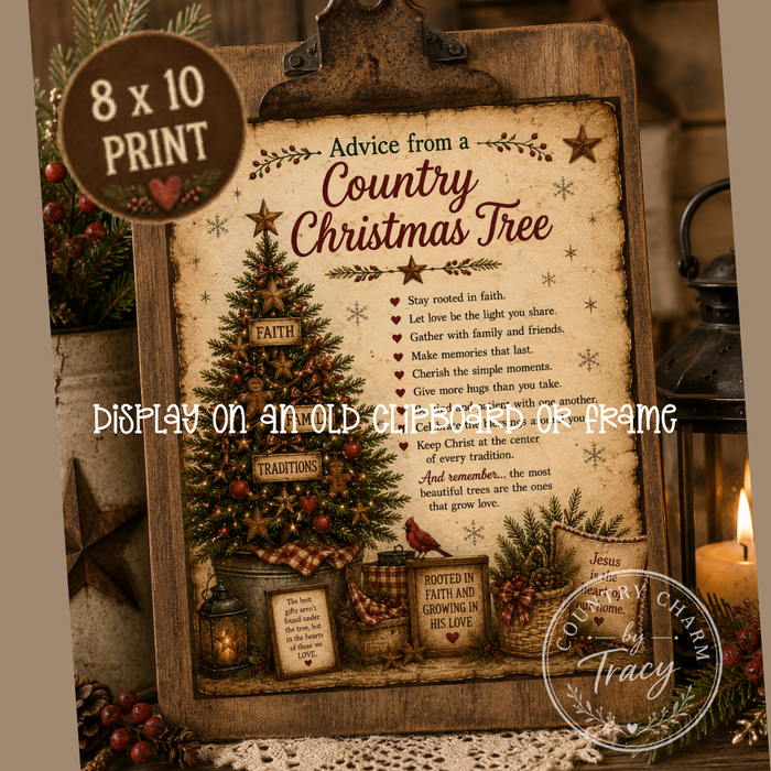 Advice from a Country Christmas Tree - Print Bundle