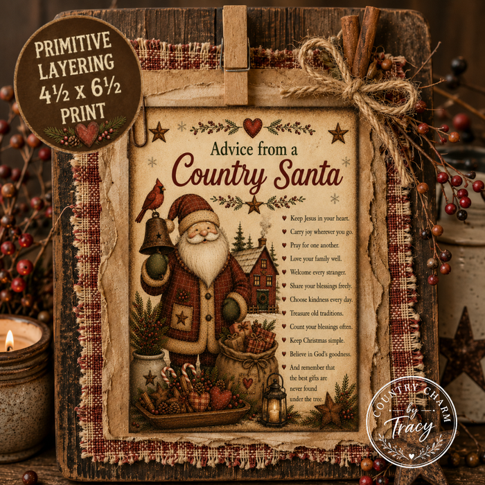 Advice from a Country Santa - Printable Bundle