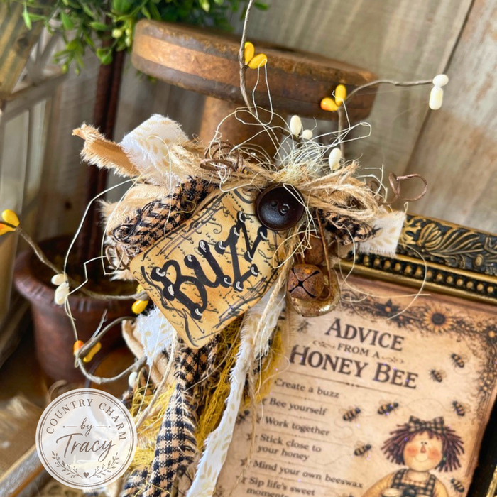 Advice from a Honey Bee 5x7 Framed Decor