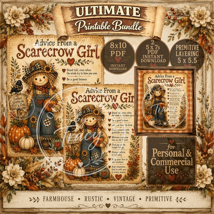 Advice from a Scarecrow Girl - Ultimate Printable Bundle Instant Download