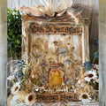 Bees Gather Blessings Bloom Farmhouse Decor – 8" x 10"