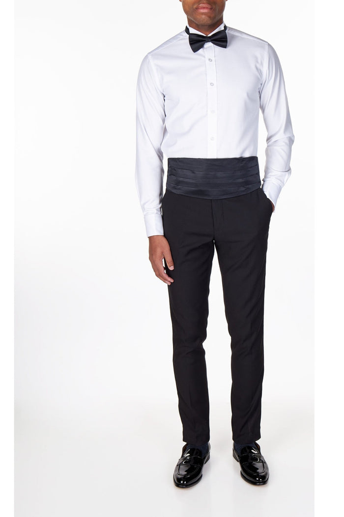 BLACK CUMMERBUND SET