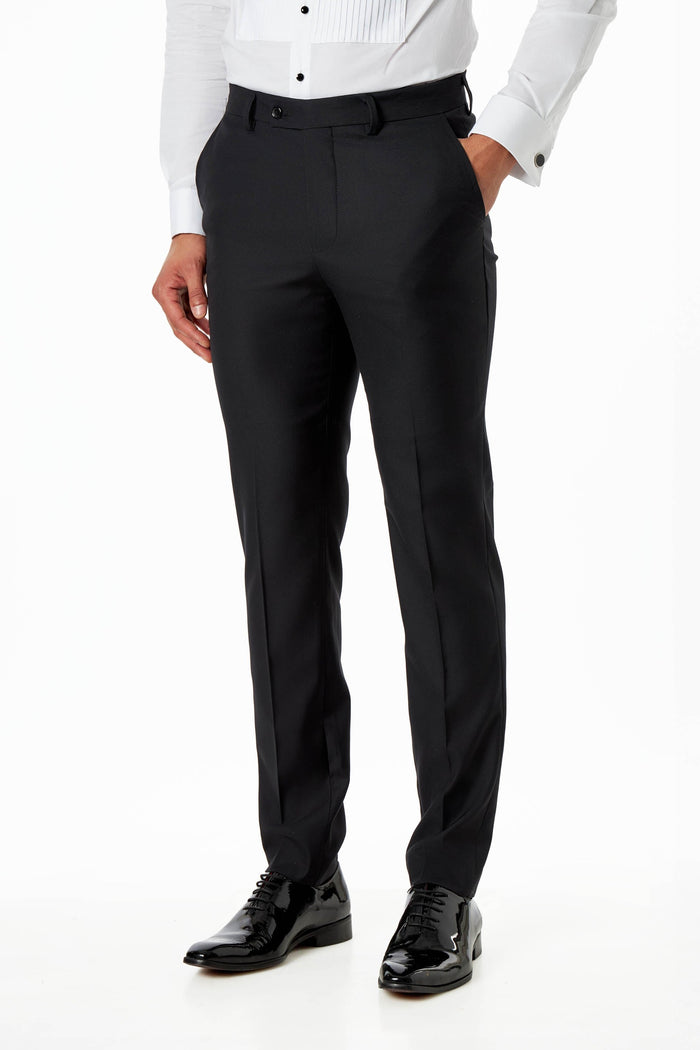 Black Tuxedo Trousers Formal Dress Pants