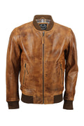 BOMBER TIMBER LEATHER JACKET