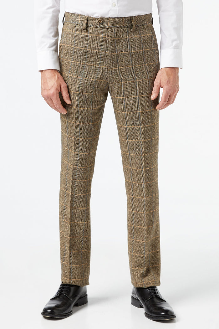 Brown Tweed Suit Trouser - X3309-2