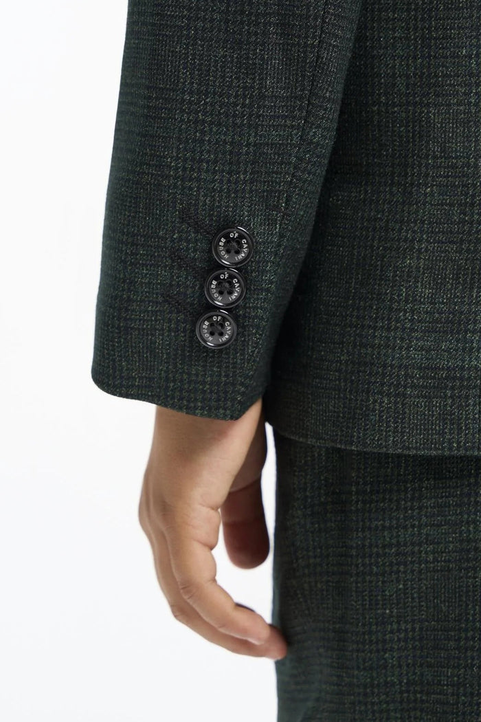 CARIDI OLIVE THREE PIECE BOYS SUIT