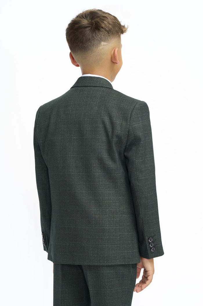 CARIDI OLIVE THREE PIECE BOYS SUIT