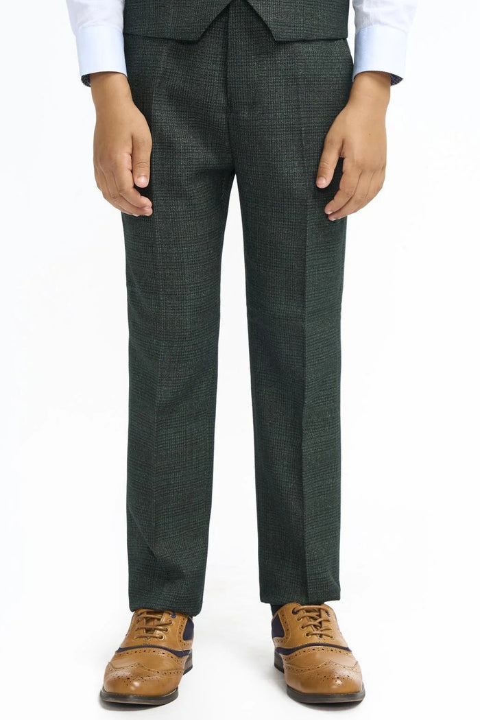 CARIDI OLIVE THREE PIECE BOYS SUIT