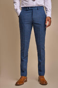 CARNEGI BLUE TWEED TROUSERS