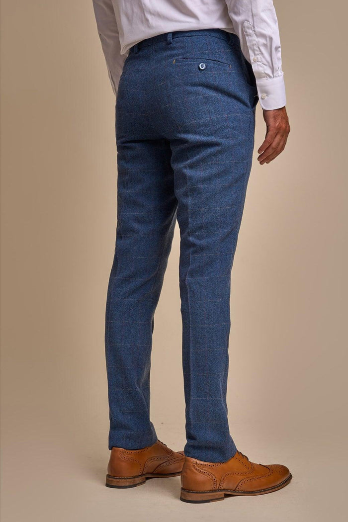 CARNEGI BLUE TWEED TROUSERS
