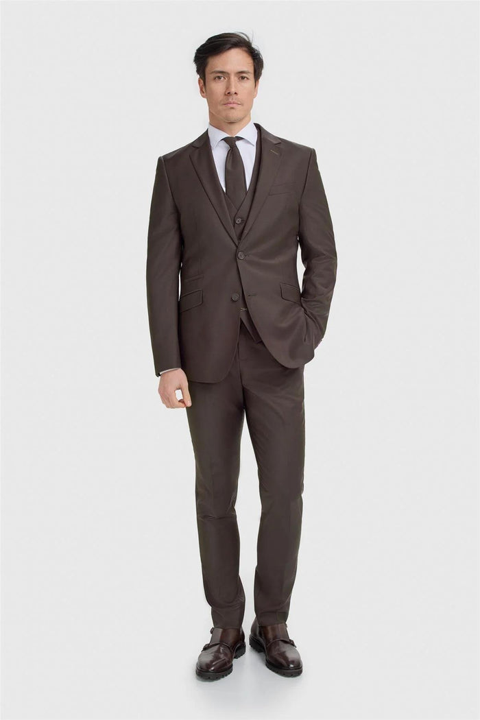 Cavani Bond Auburn Men’s Wool Blend Tailored Fit Blazer