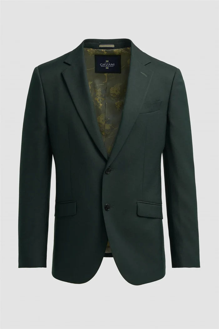 Cavani Malibu Forest Green Three Piece Suit