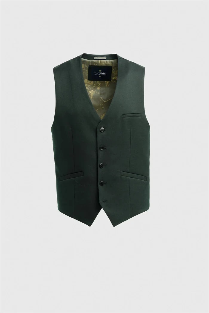 Cavani Malibu Forest Green Three Piece Suit