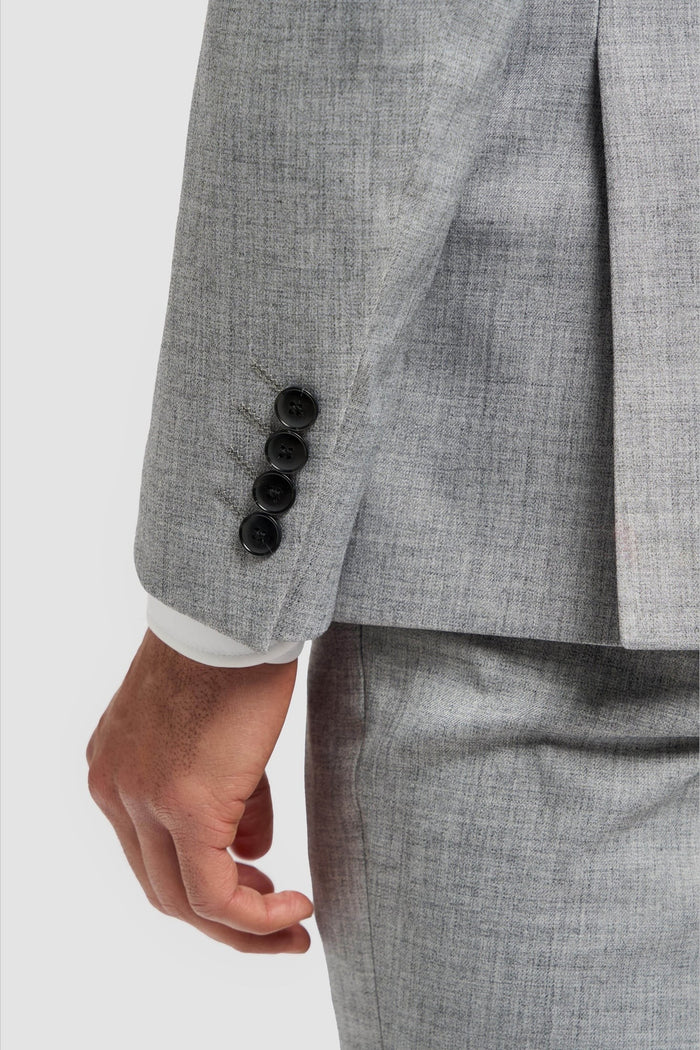 Cavani – Malibu Men's Grey Sharkskin Tailored 3-Piece Suit