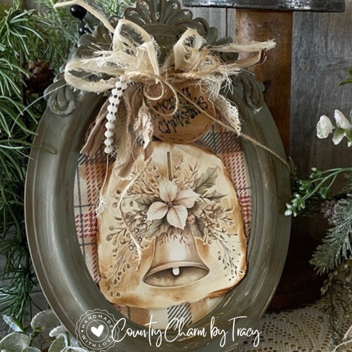Christmas Bell and Frame Decor Bundle
