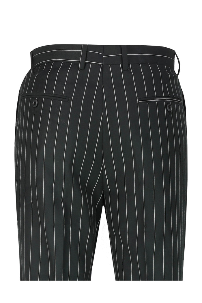 CLASSIC TWEED PINSTRIPE BLACK TROUSER