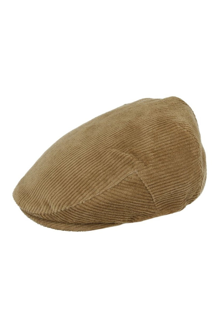COTTON CORDUROY FLAT CAP