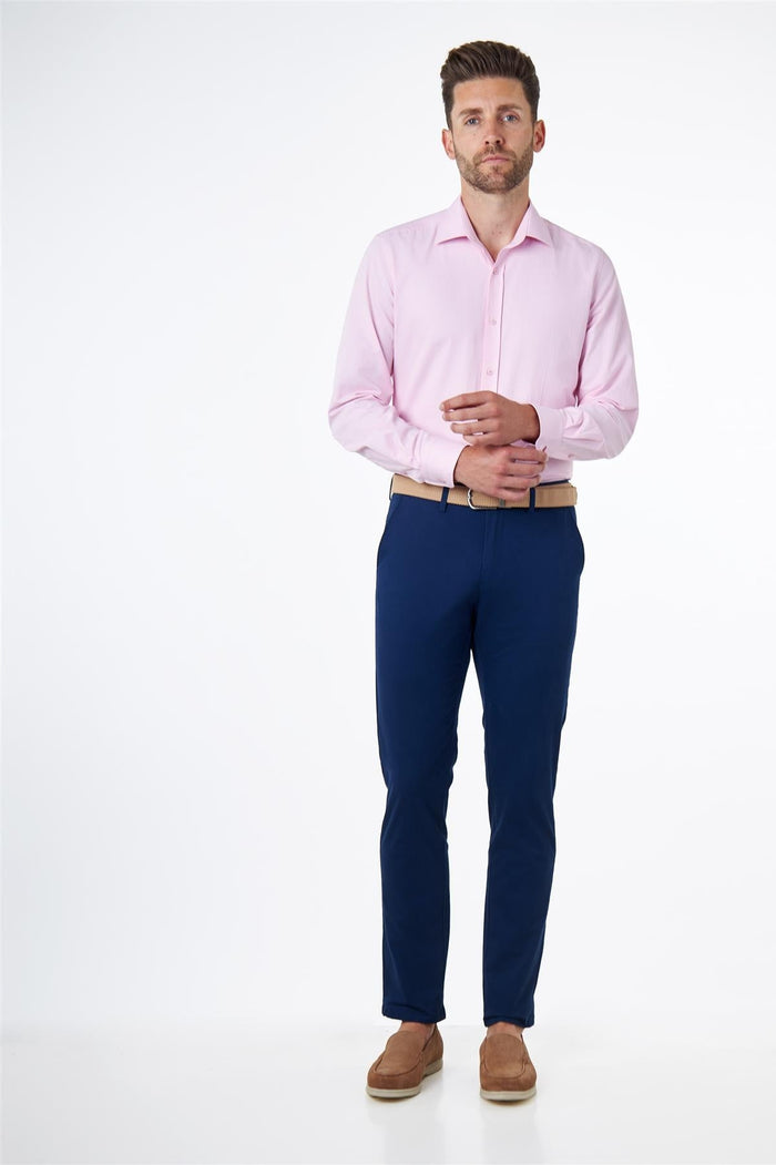 COTTON STRETCH CHINO NAVY BLUE