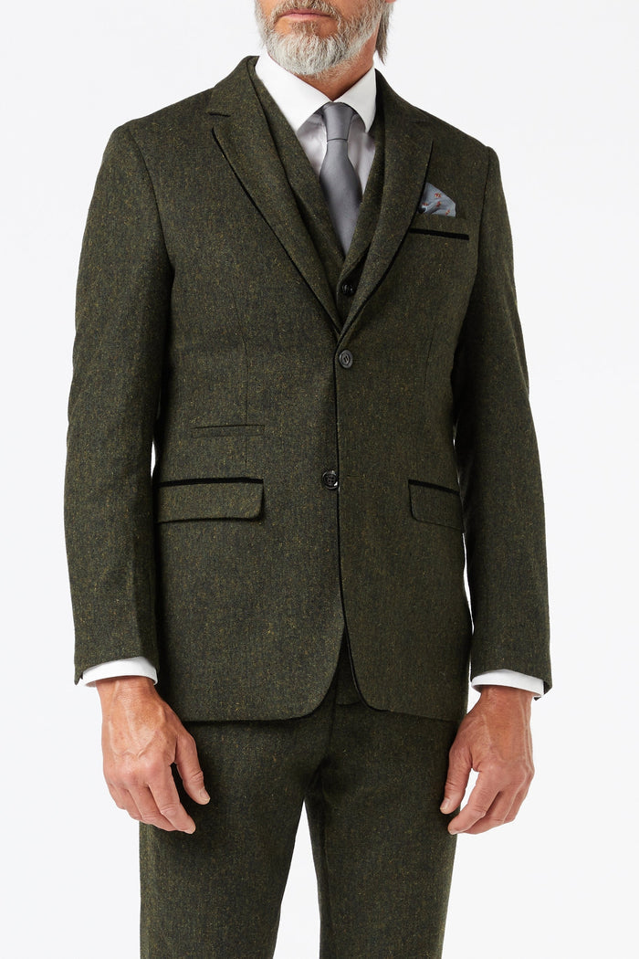 DANE - GREEN TWEED JACKET