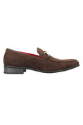 FAUX LEATHER LOAFERS IN COFFEE