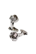 FINE WIRE SILVER KNOT CUFFLINKS