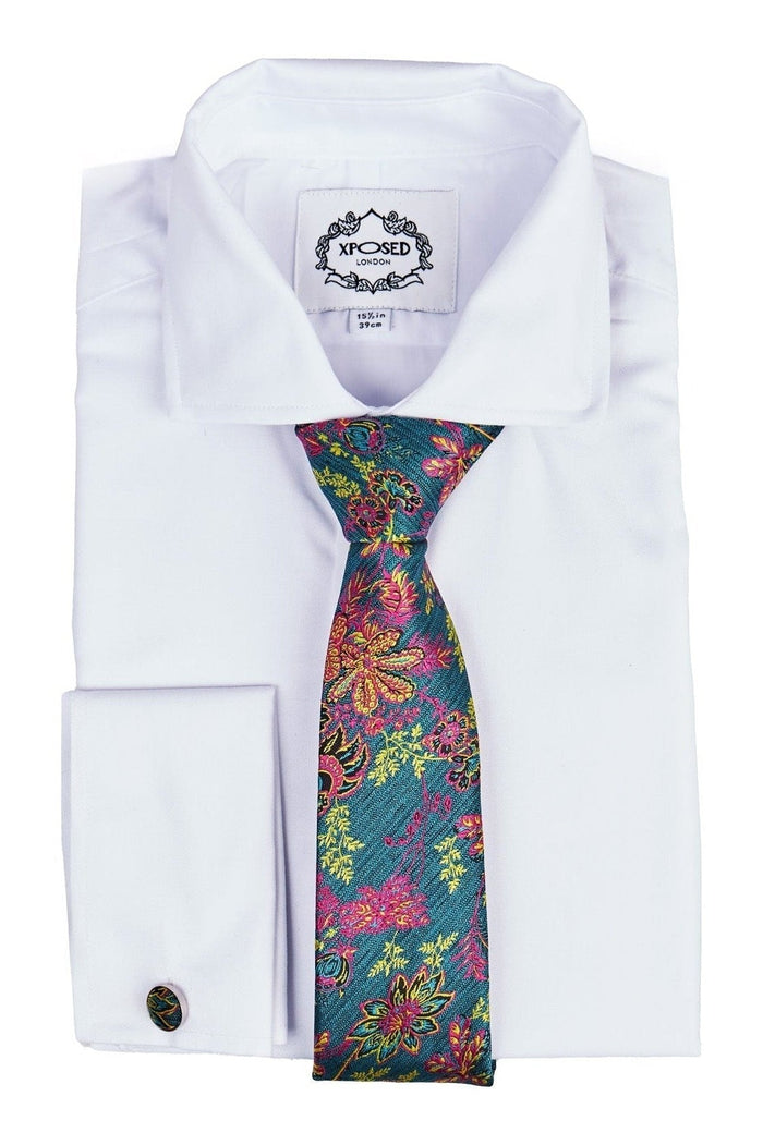 Floral Paisley Print Neck Tie Set