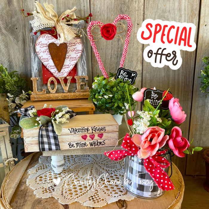From the Vault – Rustic Red Valentine Set #3