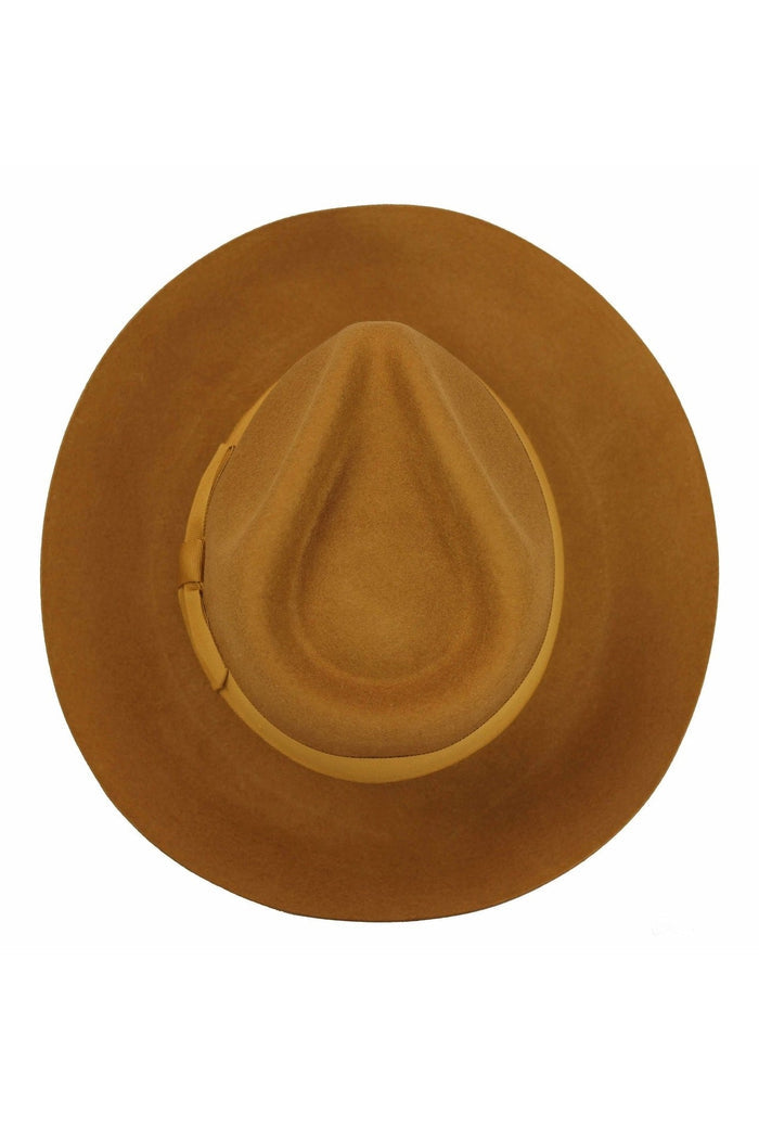 Gladwin Bond 100% Wool Mustard Fedora Stiff Hat