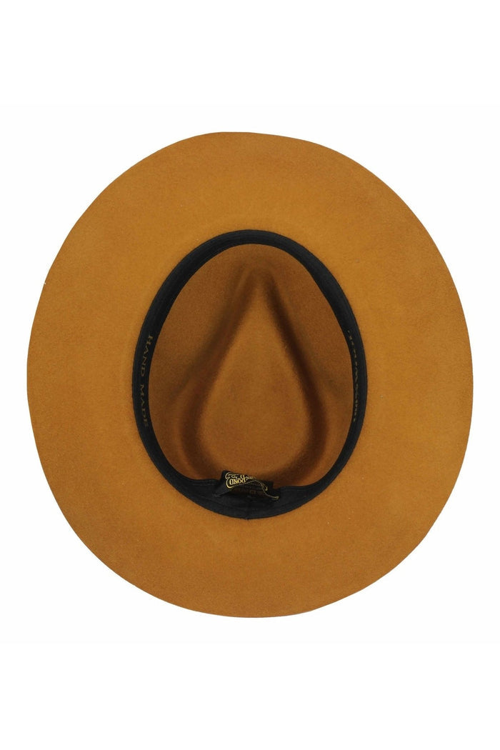 Gladwin Bond 100% Wool Mustard Fedora Stiff Hat