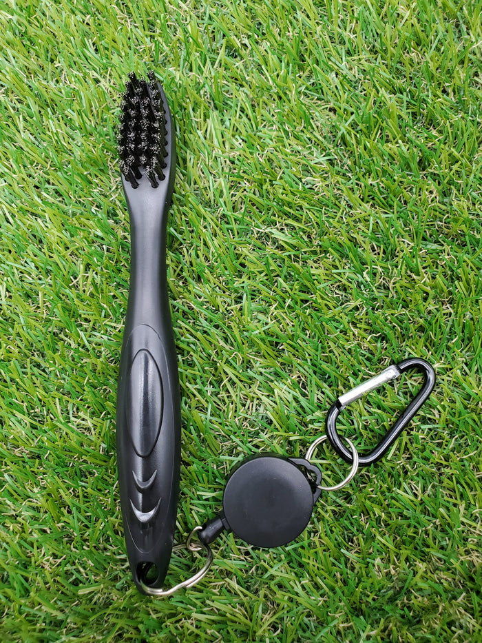 GOLF CLUB BRUSH - EXTENDABLE/2 SIDED/WITH CLIP