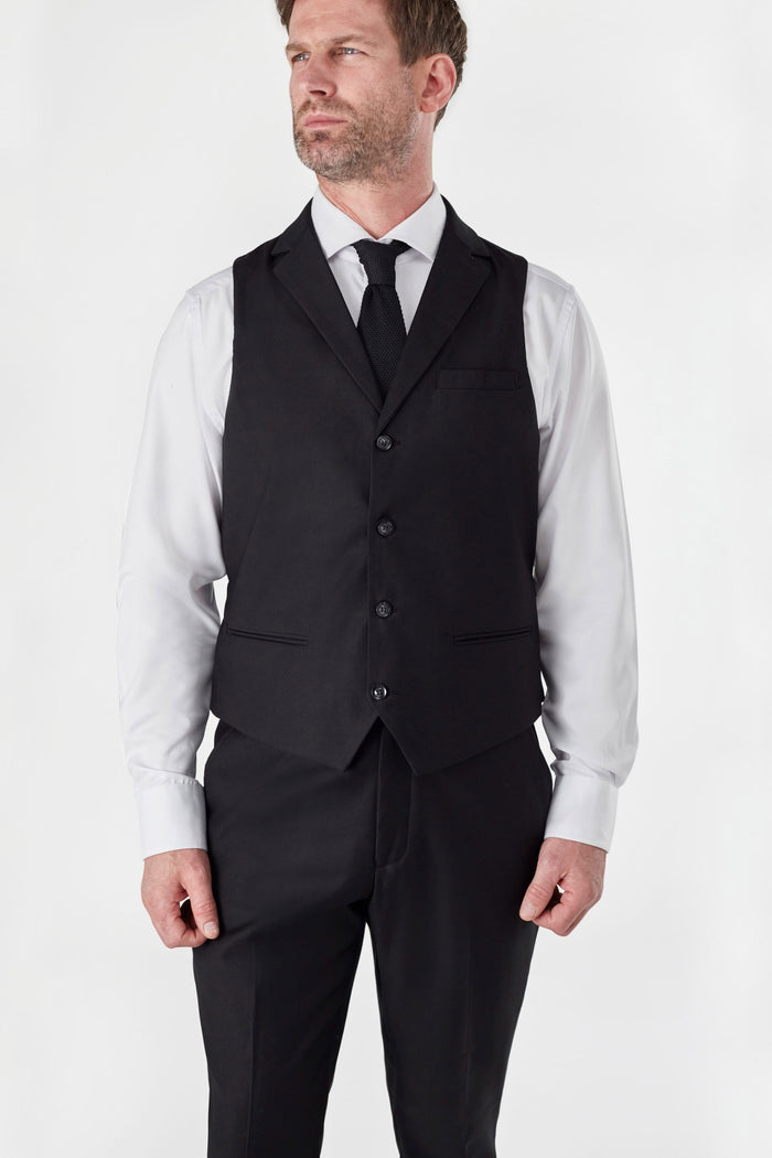 GRAHAM - BLACK DOUBLE BREASTED SUIT