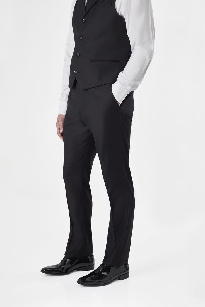 GRAHAM - BLACK DOUBLE BREASTED SUIT