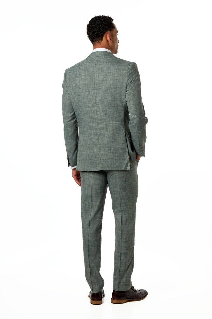 Green Textured Tailored Blazer