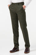Green Tweed Check Suit Trouser - X6680-2