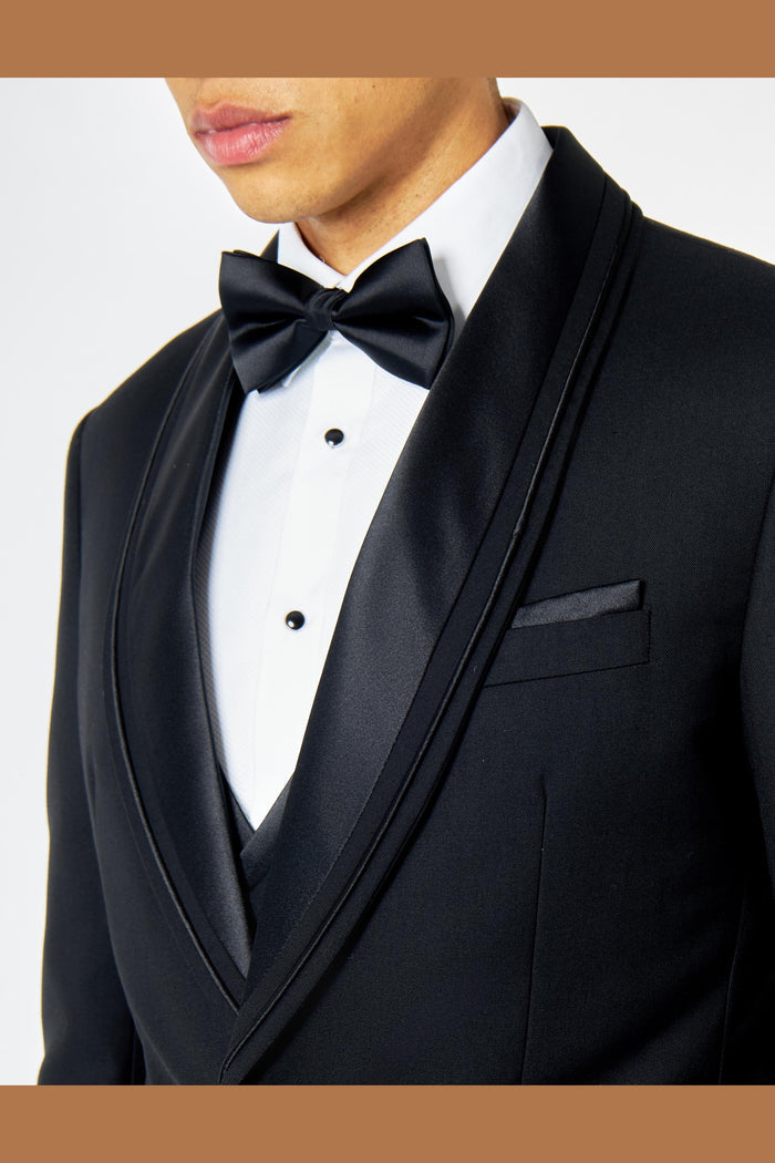 GREG – CLASSIC BLACK 3 PIECE TUXEDO SUIT