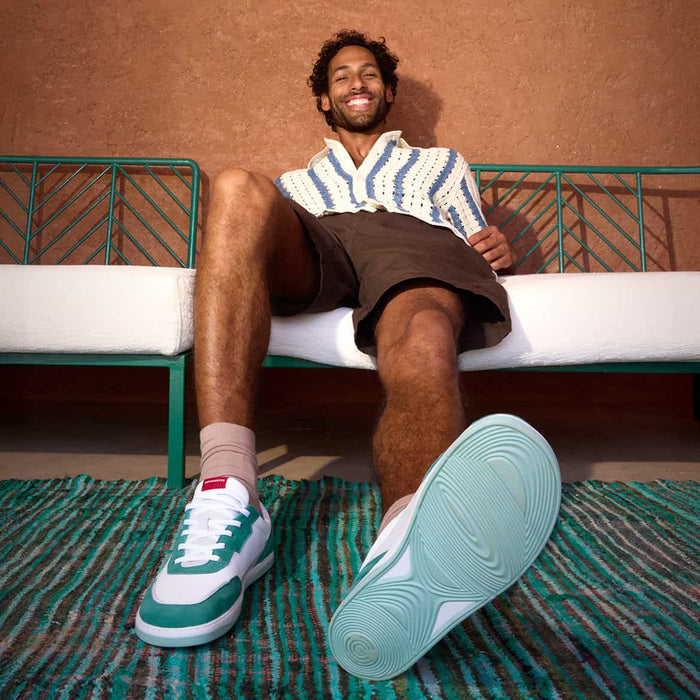 Aqua/Cherry Red