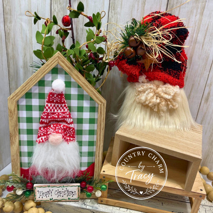 Hanging with My Gnomies - Christmas Gnome Shelf Sitter Set of 2