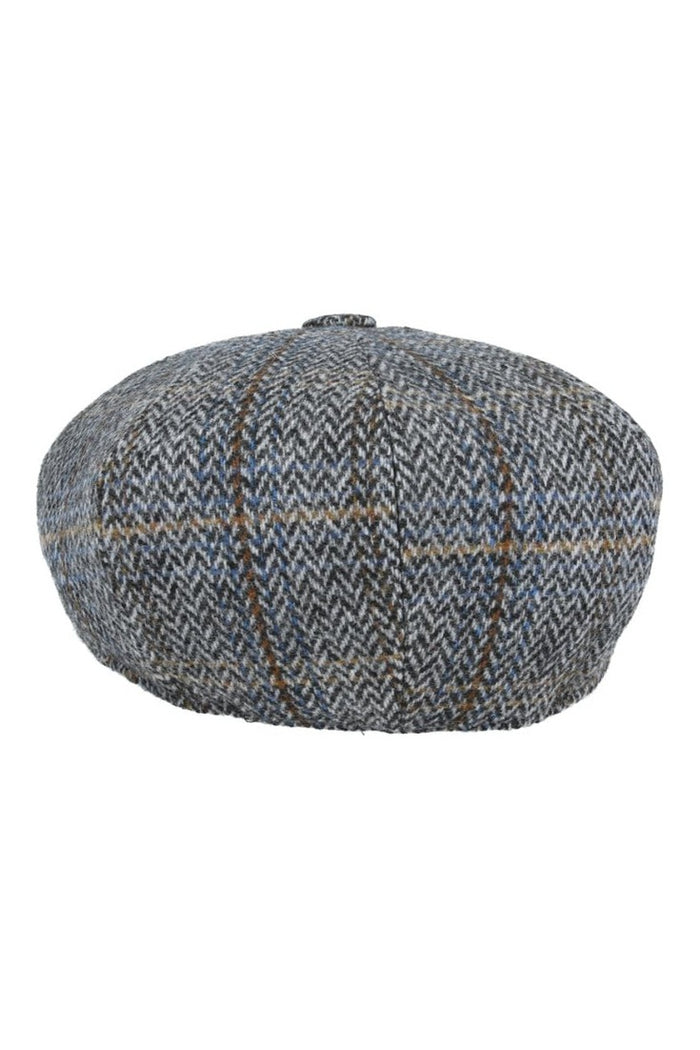 HERRINGBONE WOOL NEWSBOY CAP