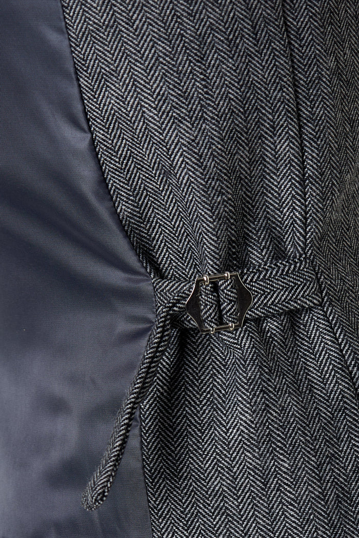 JAX HERRINGBONE DOUBLE BREASTED WAISTCOAT