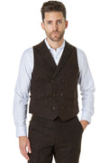 JIM - TWEED DOUBLE BREASTED WAISTCOAT