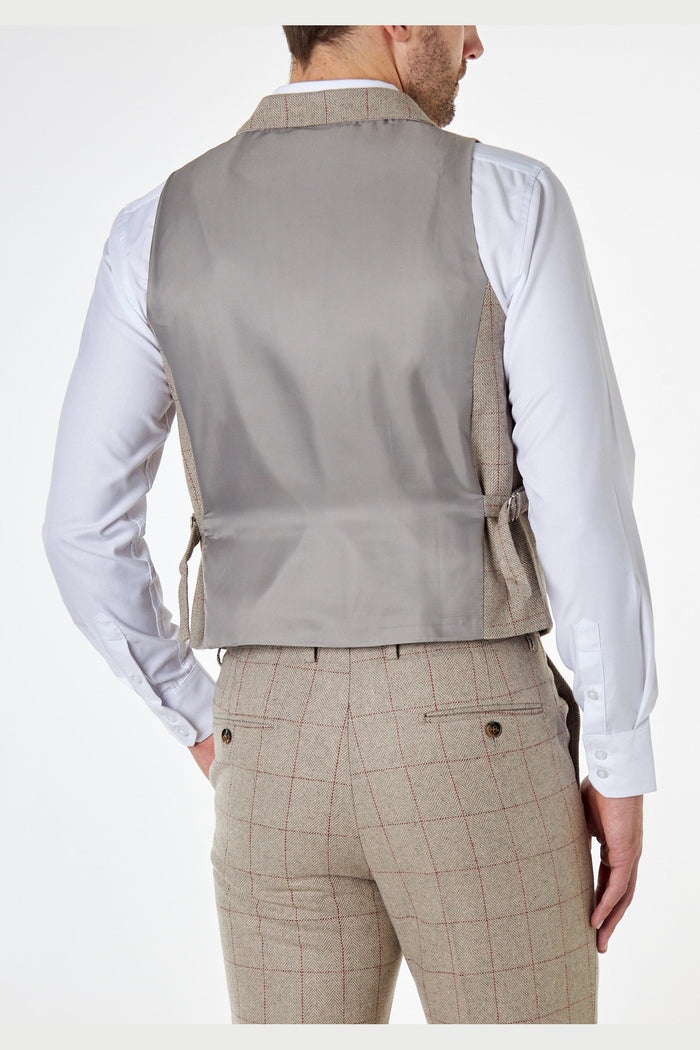 KANO – HERRINGBONE DOUBLE BREASTED WAISTCOAT