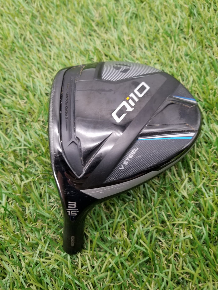 LEFTY 2024 TAYLORMADE QI10 3 WOOD 15* CLUBHEAD ONLY +HC FAIR