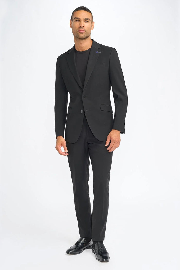 MALIBU – PLAIN BLACK TAILORED FIT BLAZER