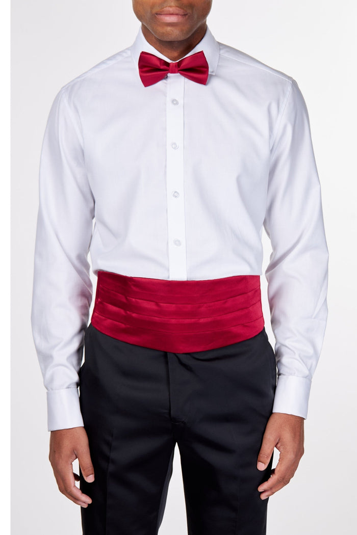 MAROON CUMMERBUND SET