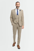 ELWOOD - TAN SLIM FIT BLAZER