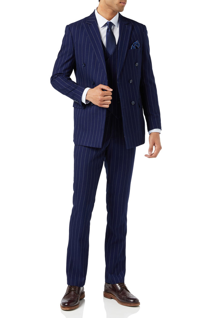 MENS NAVY DOUBLE BREASTED WAISTCOAT