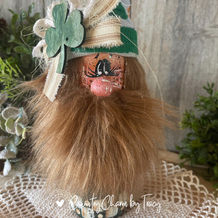Oliver Leprechaun Hand-Painted Bottle- TALL Coke Bottle Design (13")