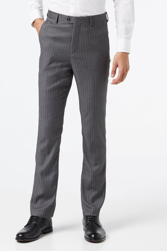 PIN STRIPE GREY SUIT