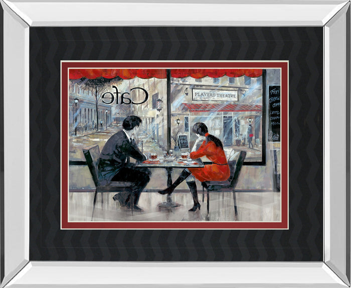 Player's Theatre By Ruanne Manning - Mirror Framed Print Wall Art - Dark Gray